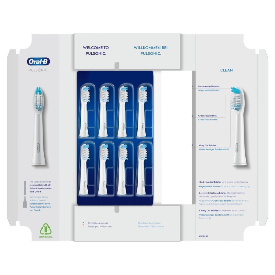 Oral-B Pulsonic Clean Aufsteckbürsten 8er 