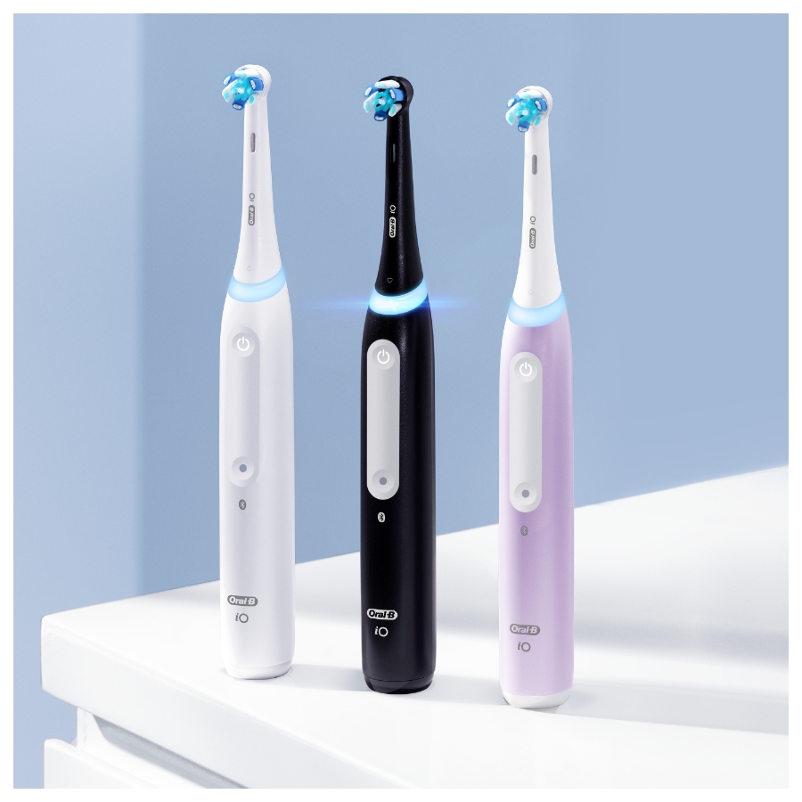 Oral-B iO Series 4 Elektrische Zahnbürste Quite White+ Reiseetui 