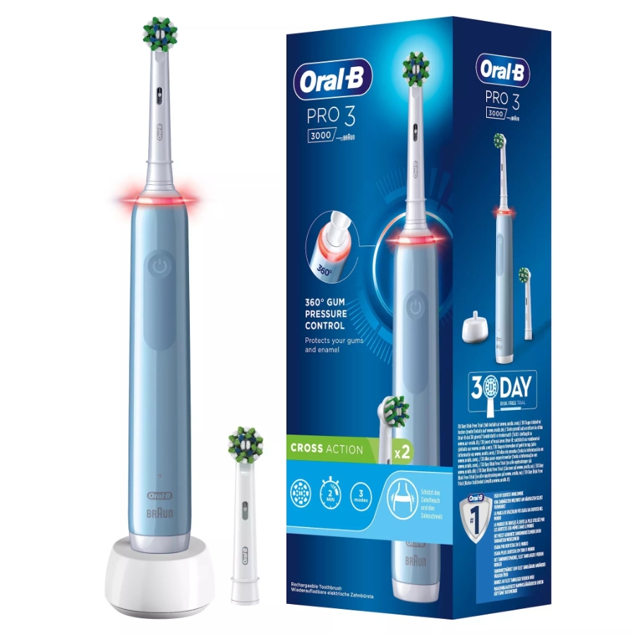 Oral-B Pro 3 3000 Elektrische Zahnbürste Blau 