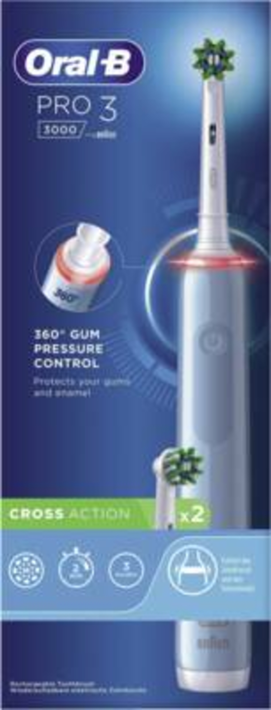 Oral-B Pro 3 3000 Elektrische Zahnbürste Blau 