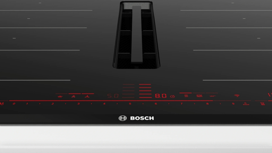 Bosch PXX875D57E Induktionskochfeld mit Dunstabzug 80cm Schwarz 