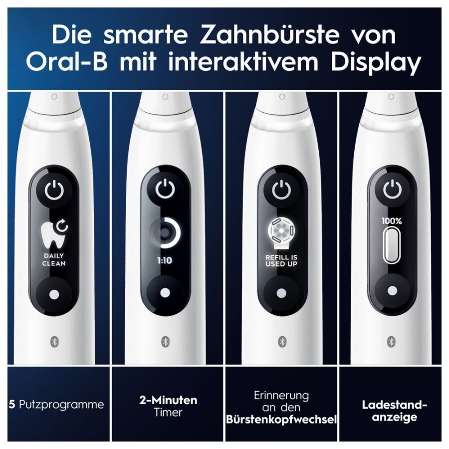 Oral-B iO Series 7 Elektrische Zahnbürste White Alabaster 