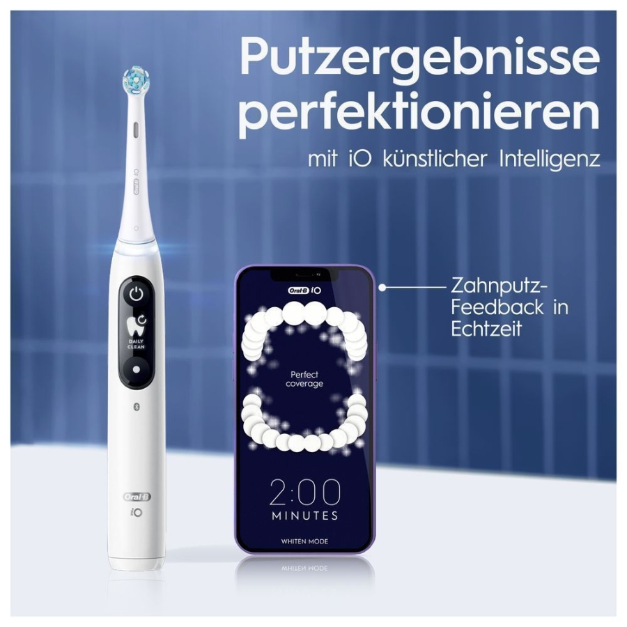 Oral-B iO Series 7 Elektrische Zahnbürste White Alabaster 