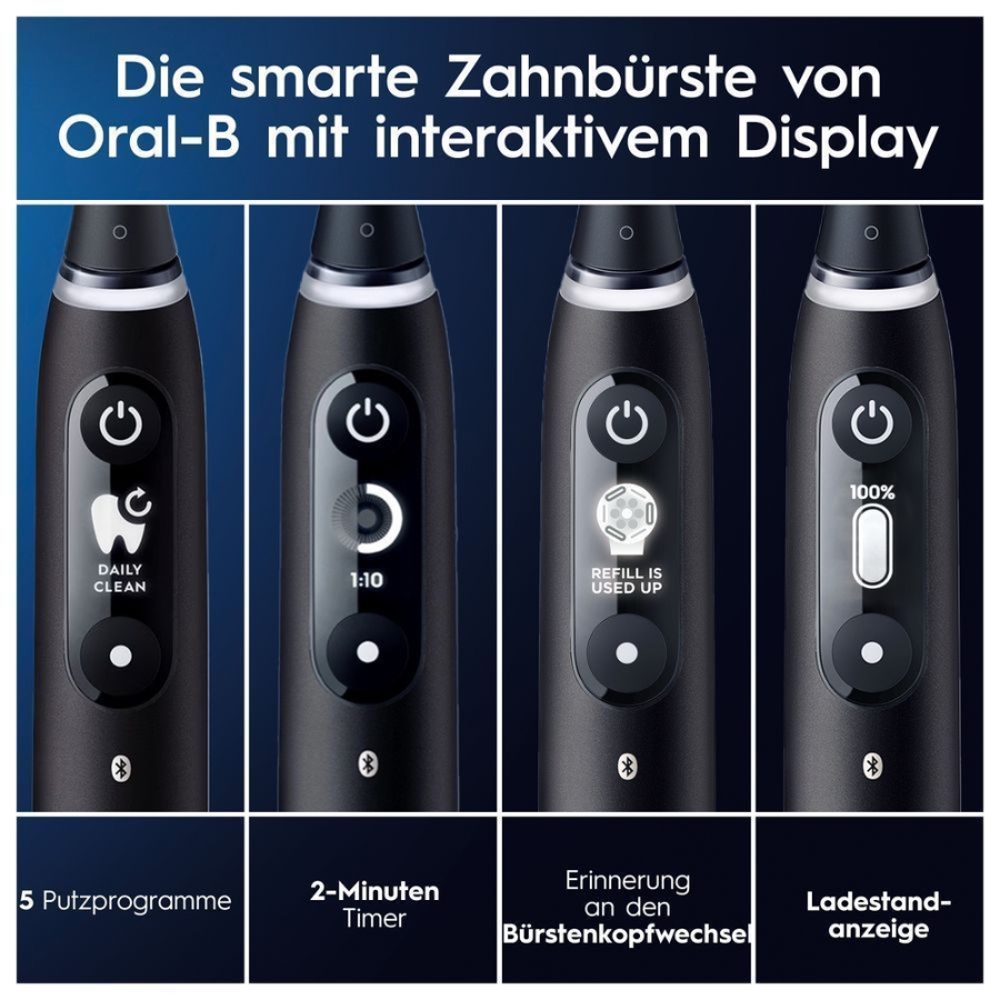 Oral-B iO Series 7 Elektrische Zahnbürste Black Onyx 