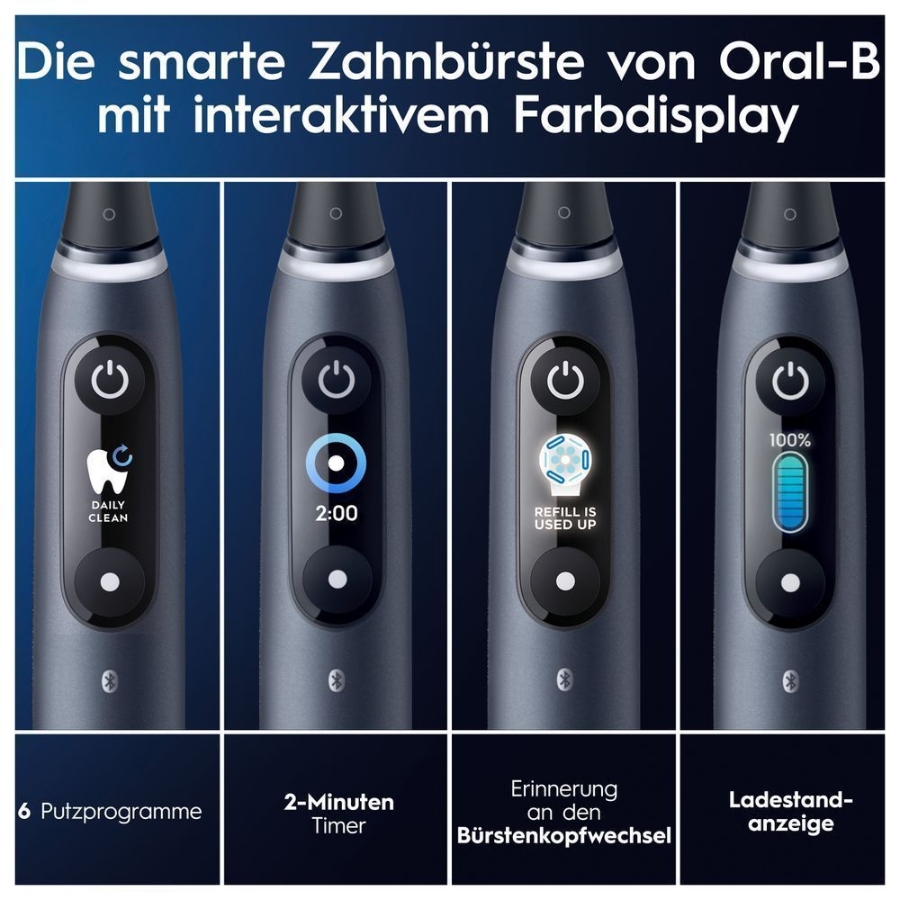 Oral-B iO Series 8 Elektrische Zahnbürste Black Onyx 