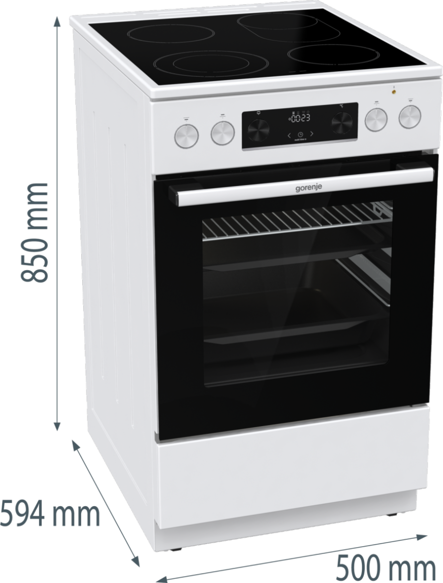 Gorenje GECS5C60WPA Elektroherd Standgerät 50cm  