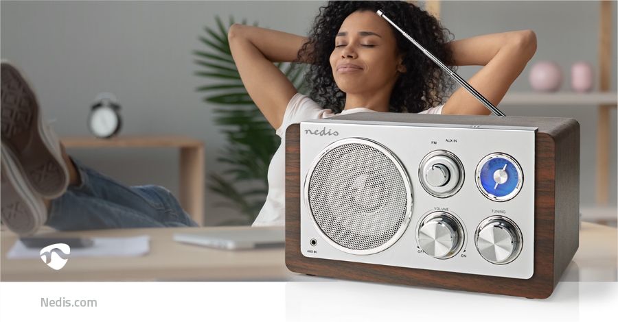 Nedis RDFM5110BN FM-Radio Tisch Ausführung | FM | Netzstromversorgung |
