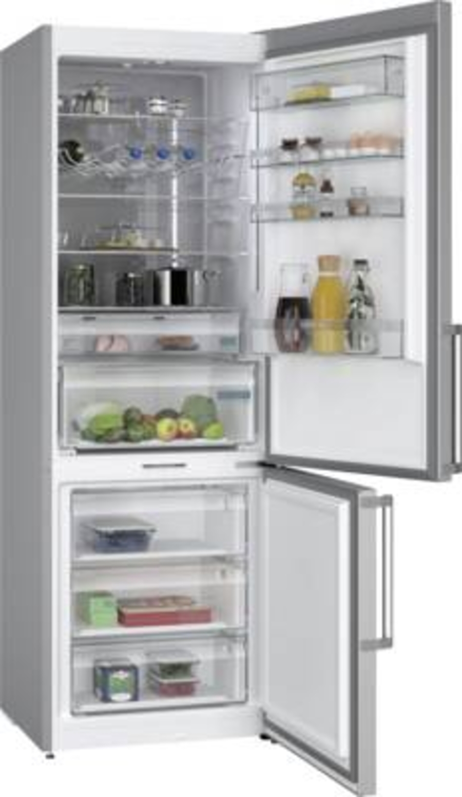 Siemens KG49NAICT Kühl-Gefrier-Kombination  HxB:203 x 70 cm Inox-antifingerprint