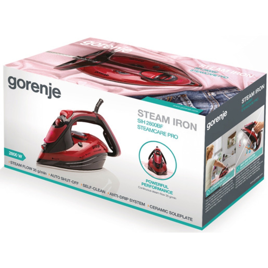 Gorenje SIH2800BF Dampfbügeleisen 2800 W Dampfleistung :100 g/min