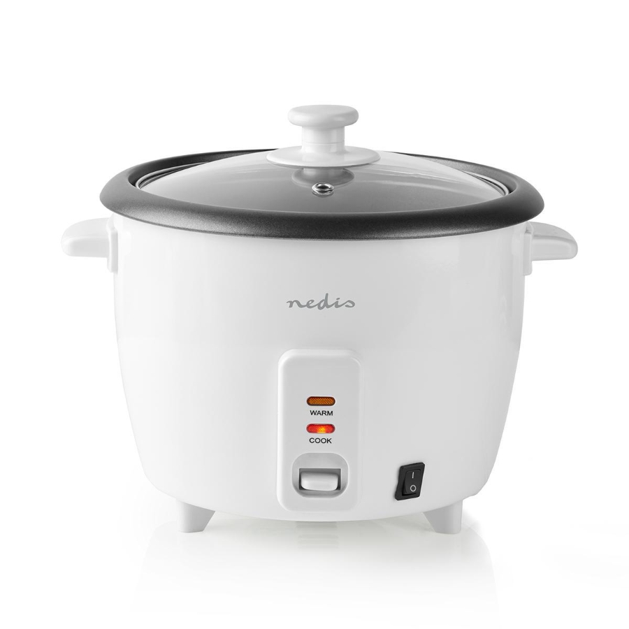 Nedis KARC15WT Reiskocher 1.5 l | 500 W |  Herausnehmbare Schüssel | Automatische Abschaltung