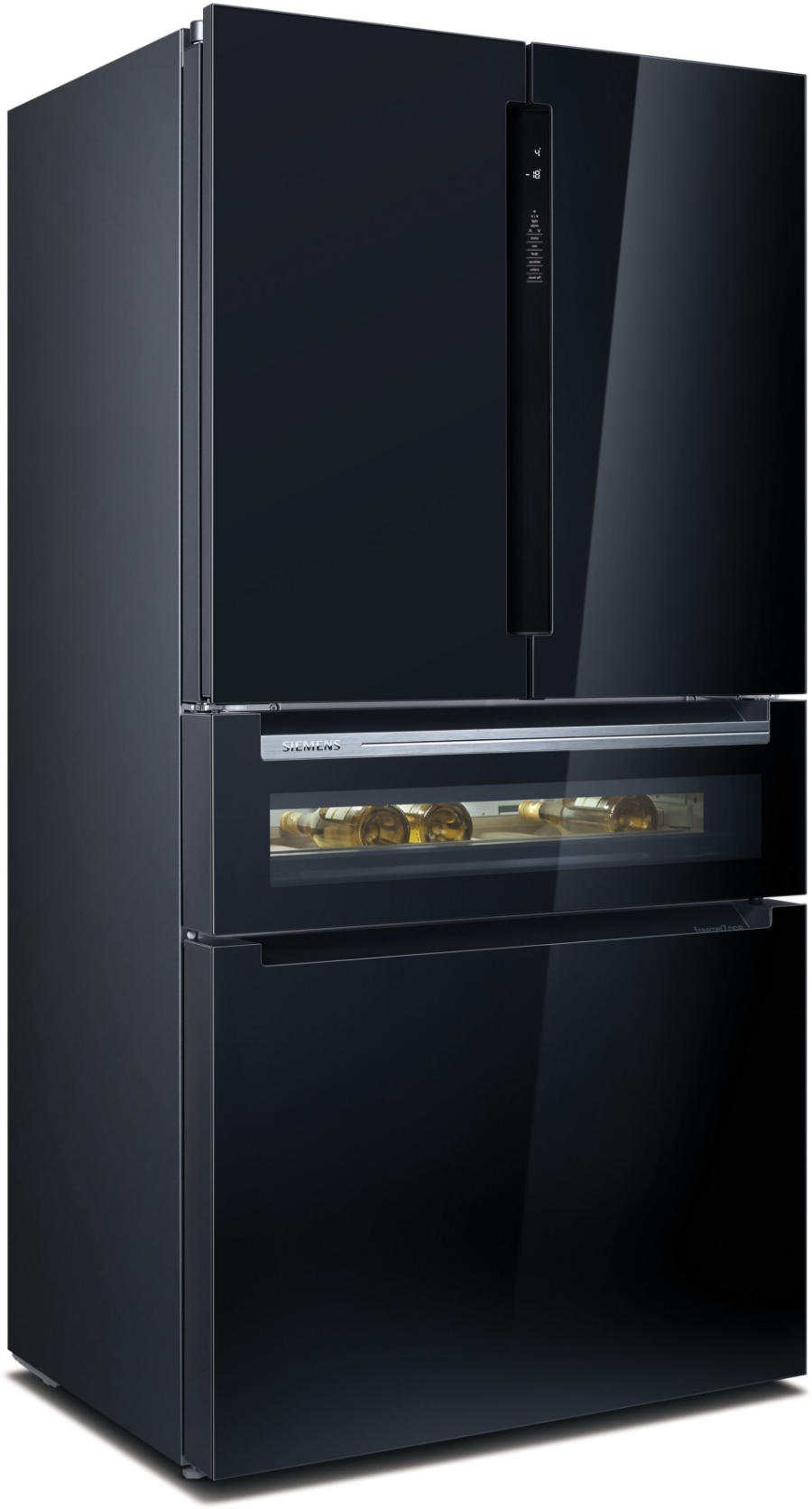 Siemens KF96RSBEA iQ700 Multidoor/Frenchdoor Schwarz Nofrost,Weinlagerzone