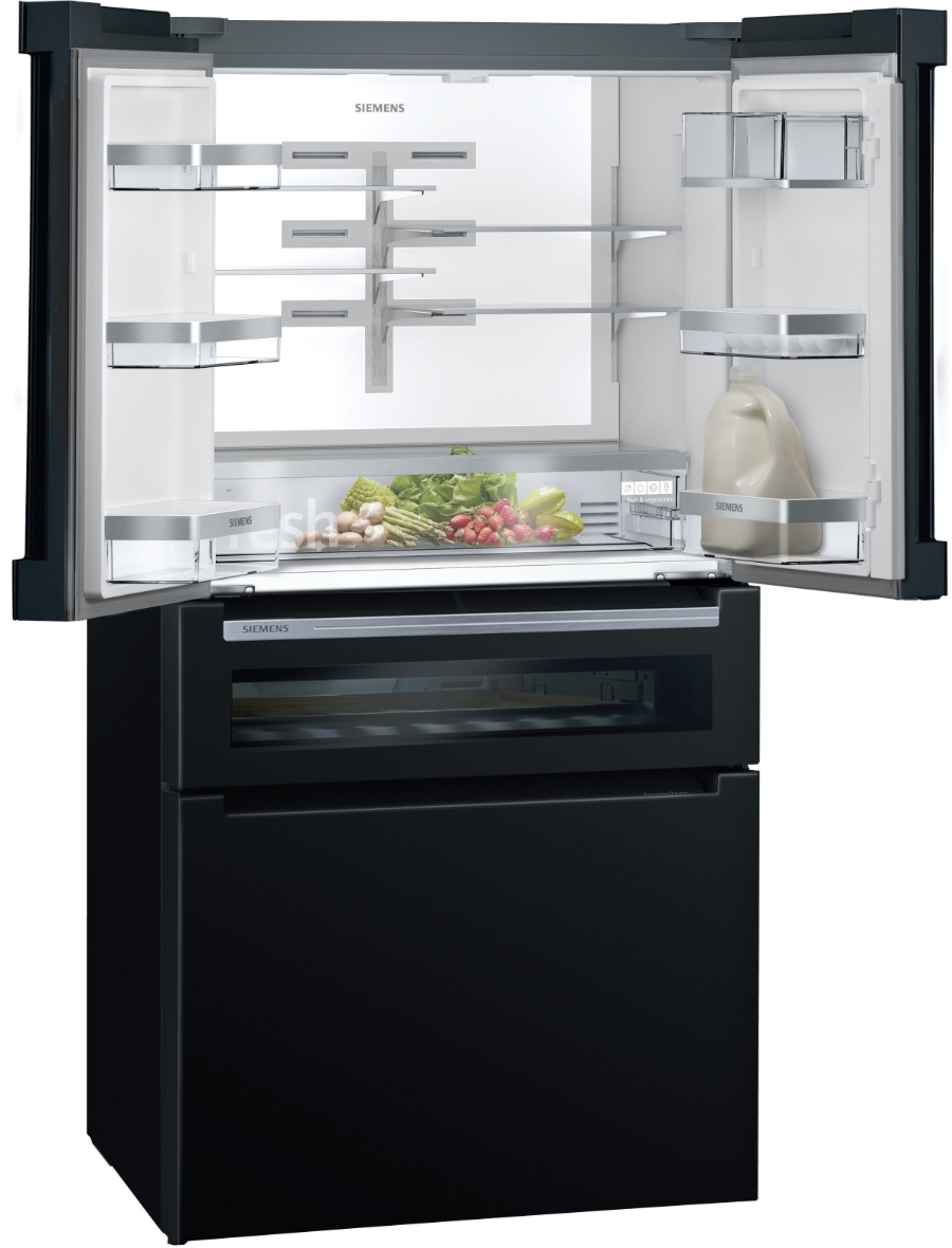 Siemens KF96RSBEA iQ700 Multidoor/Frenchdoor Schwarz Nofrost,Weinlagerzone