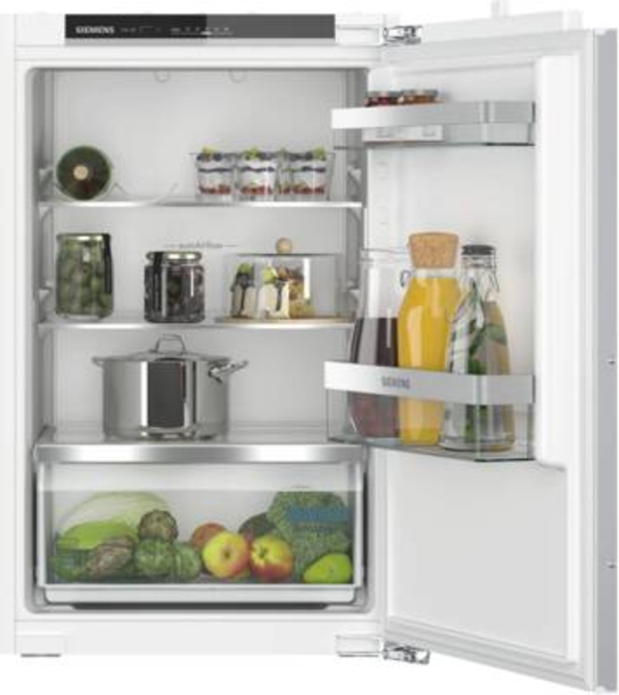 Siemens KI21RVFE0 Kühlschrank Einbau 88cm Nische Flachscharnier(Festtür)weiß