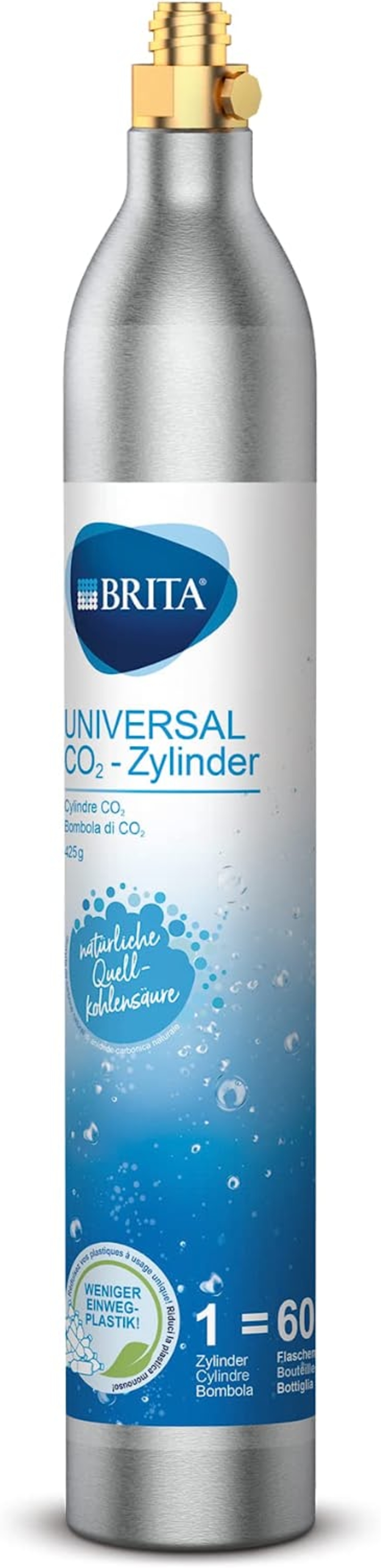 Brita CO2 Füllung 425g VE18 für Wassersprudler bis zu 60l gesprudeltes Wasser pro Füllung im Austausch!!!!!