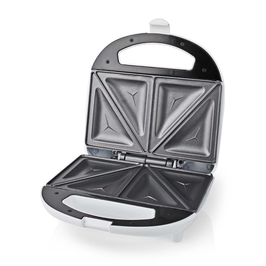Nedis KASM110FWT Sandwichmaker 700 W | 20.5 x 12 cm | 