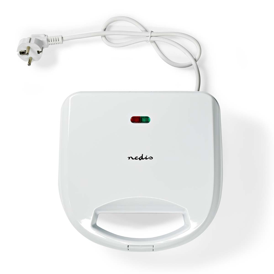 Nedis KASM110FWT Sandwichmaker 700 W | 20.5 x 12 cm | 