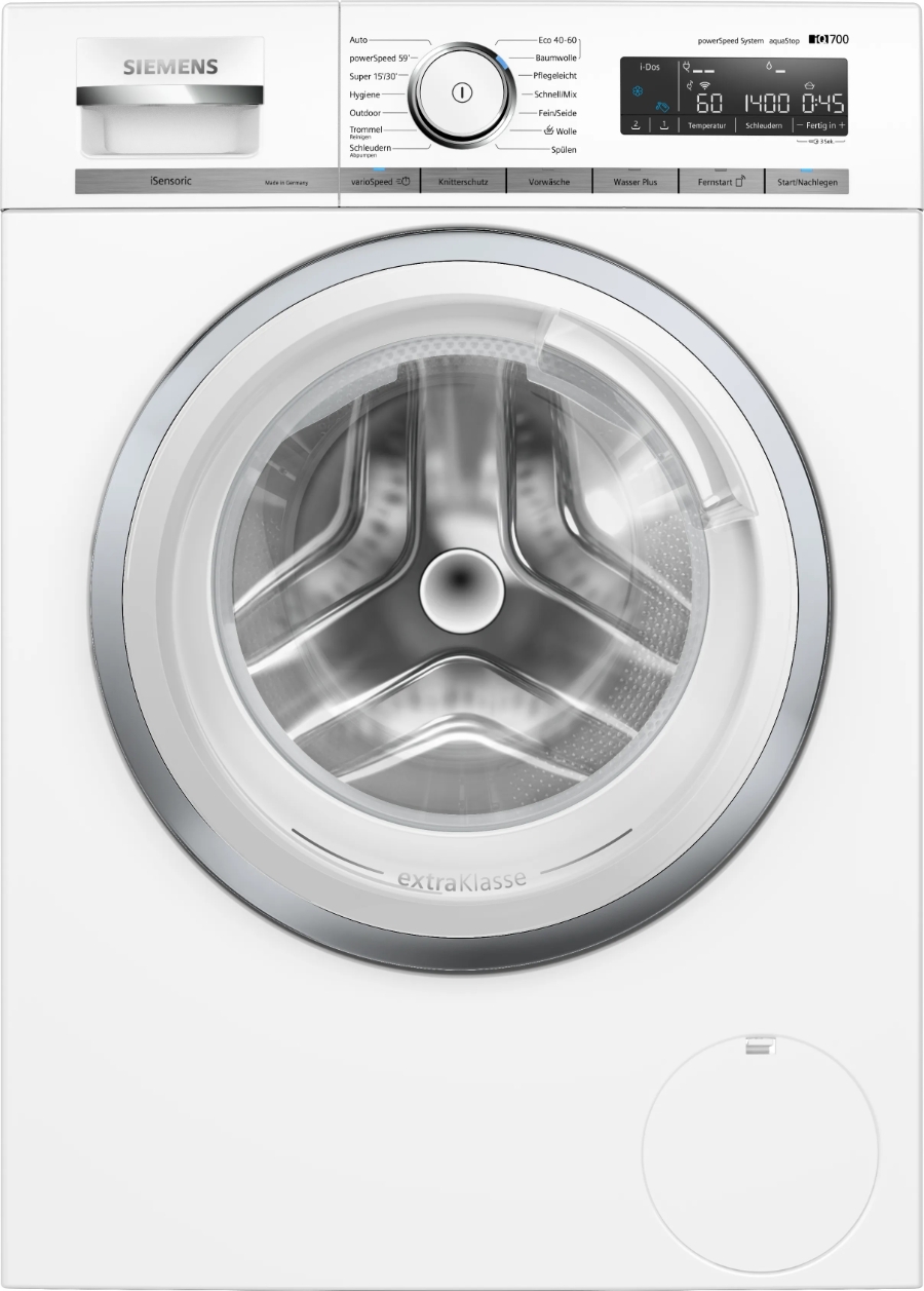 Siemens WM14VK93 iQ700, Waschmaschine, Frontlader, 9 kg, 1400 U/min. EEK:A