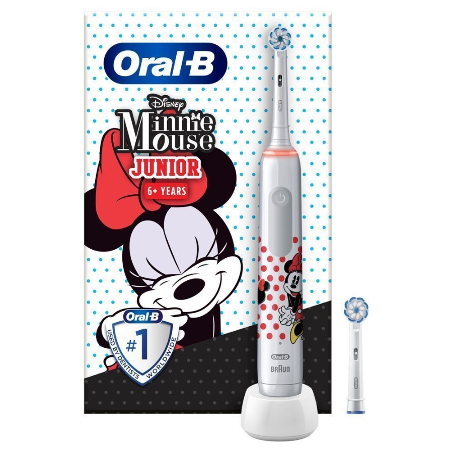 Oral-B Junior Minnie Mouse Elektrische Kinderzahnbürste Weiß 
