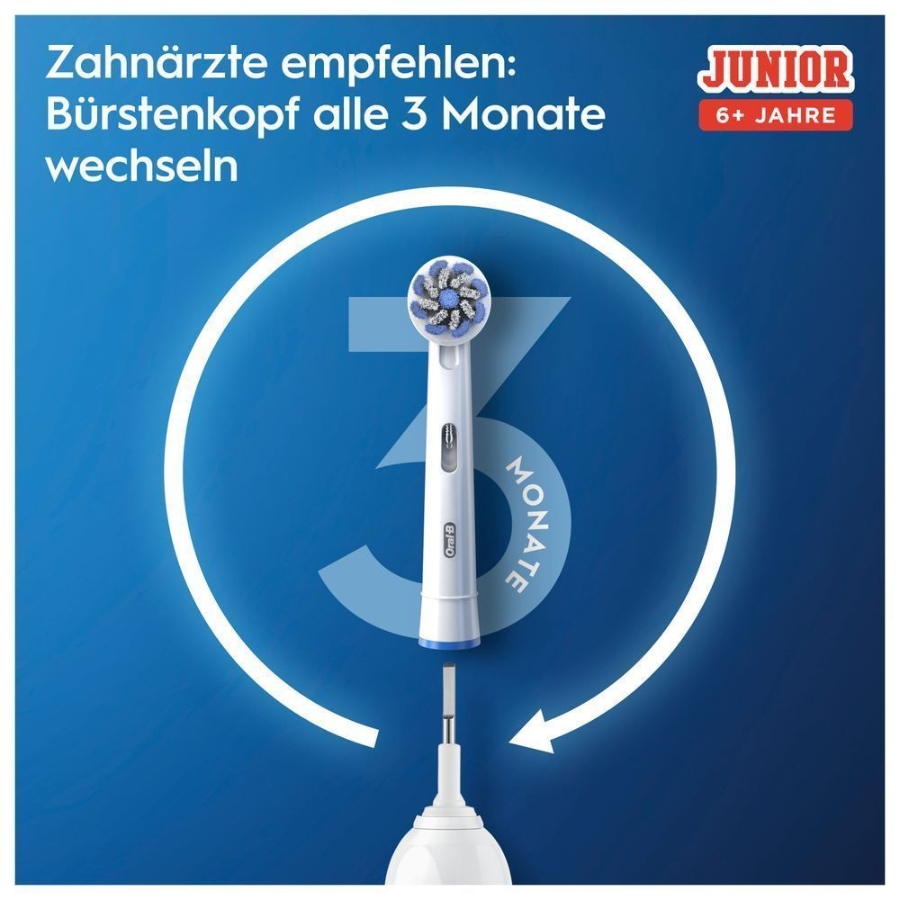 Oral-B Junior Minnie Mouse Elektrische Kinderzahnbürste Weiß 