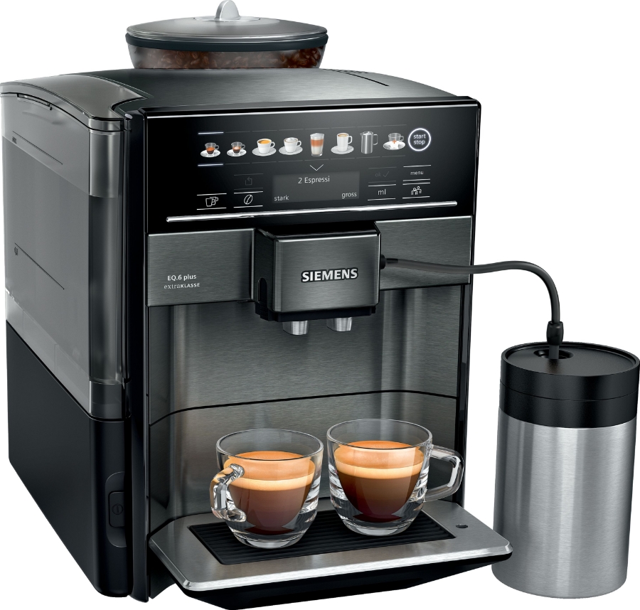 Siemens Extraklasse TE657F09DE EQ.6 Kaffeevollautomat Schwarz  