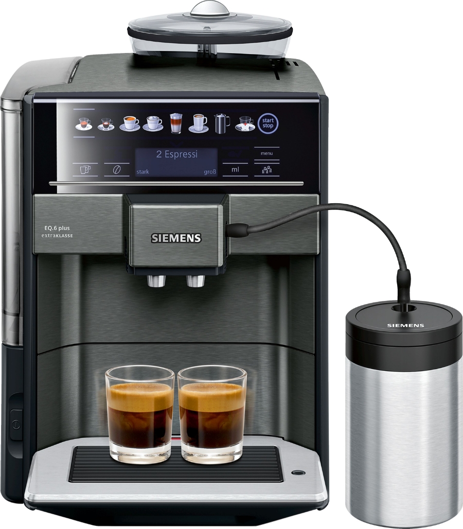 Siemens Extraklasse TE657F09DE EQ.6 Kaffeevollautomat Schwarz  