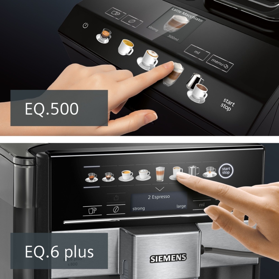 Siemens Extraklasse TE657F09DE EQ.6 Kaffeevollautomat Schwarz  