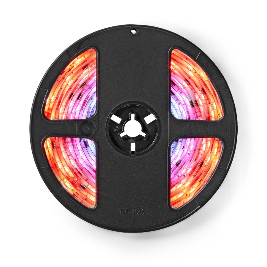 Nedis WIFILS51CRGB SmartLife LED-Streifen 5,00 m Wi-Fi | Mehrfarbig | SMD | 5.00 m | IP65 | 2700 K | 960 lm |