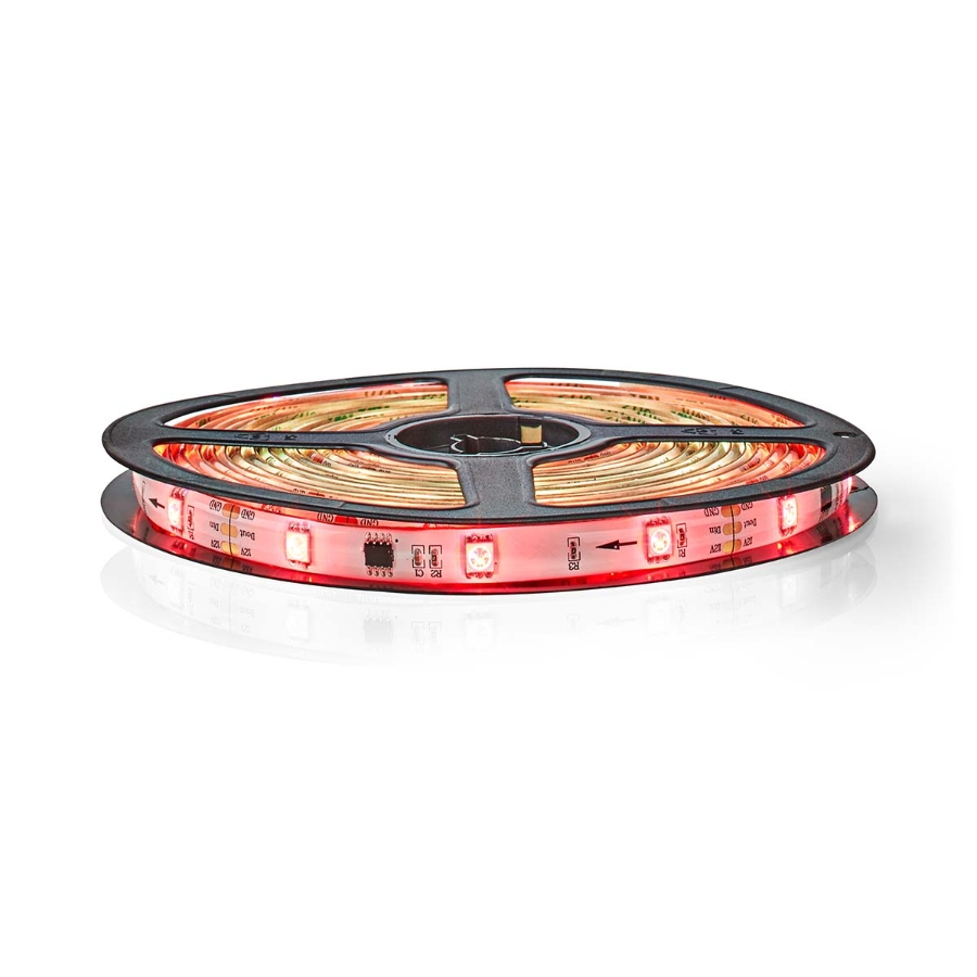 Nedis WIFILS51CRGB SmartLife LED-Streifen 5,00 m Wi-Fi | Mehrfarbig | SMD | 5.00 m | IP65 | 2700 K | 960 lm |