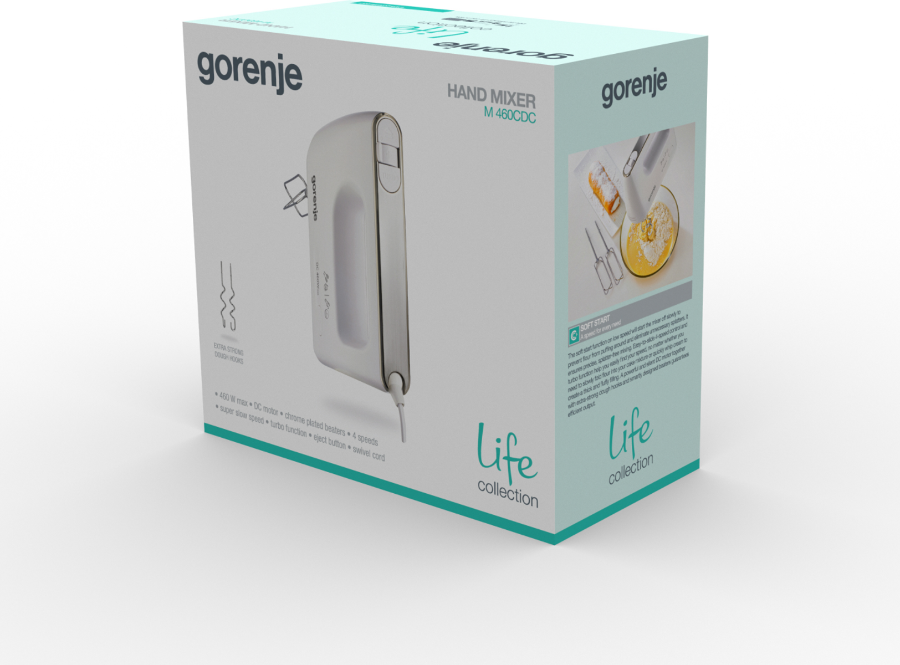 Gorenje M460CDC Handmixer 450W weiß 