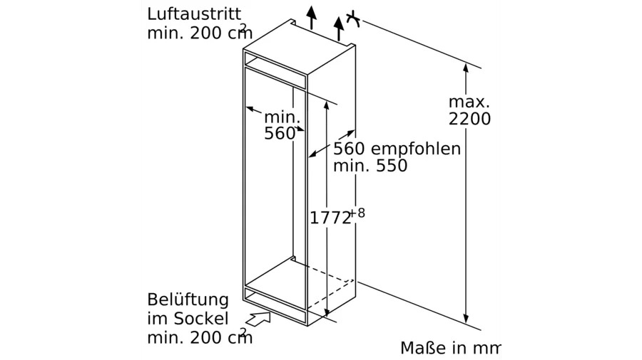 Siemens KI81FPDE0 IQ700 Einbau Kühlschrank hyperFresh Premium 0°C Zone