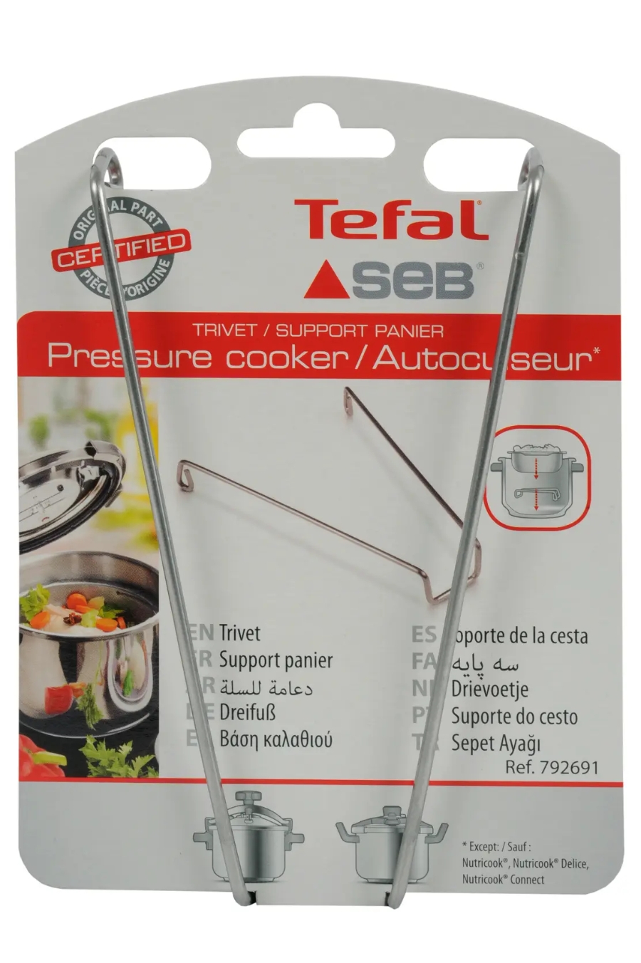 Tefal 792691 Schnellkochtopf Halterung für Dünsteinsatz