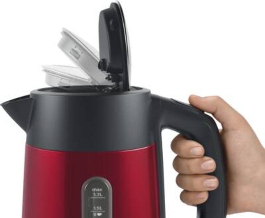 Bosch TWK4P434 DesignLine Wasserkocher  Rot-Schwarz
