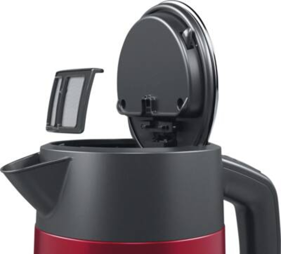 Bosch TWK4P434 DesignLine Wasserkocher  Rot-Schwarz