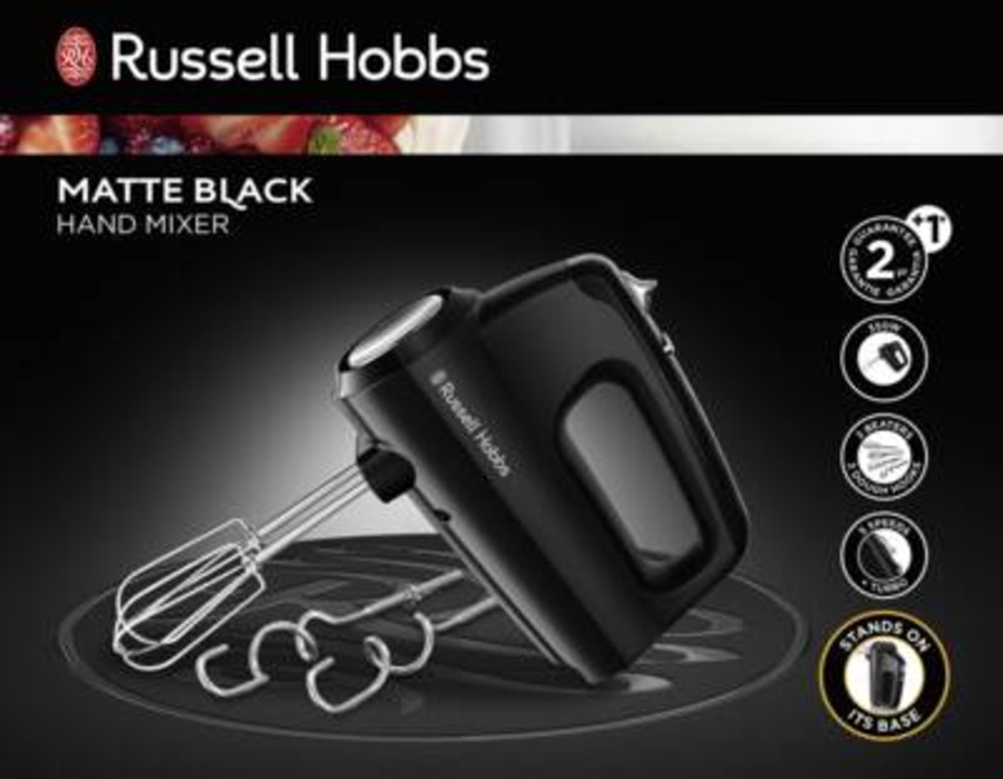 Russell Hobbs Matte Black Handmixer Schwarz 24672-56  
