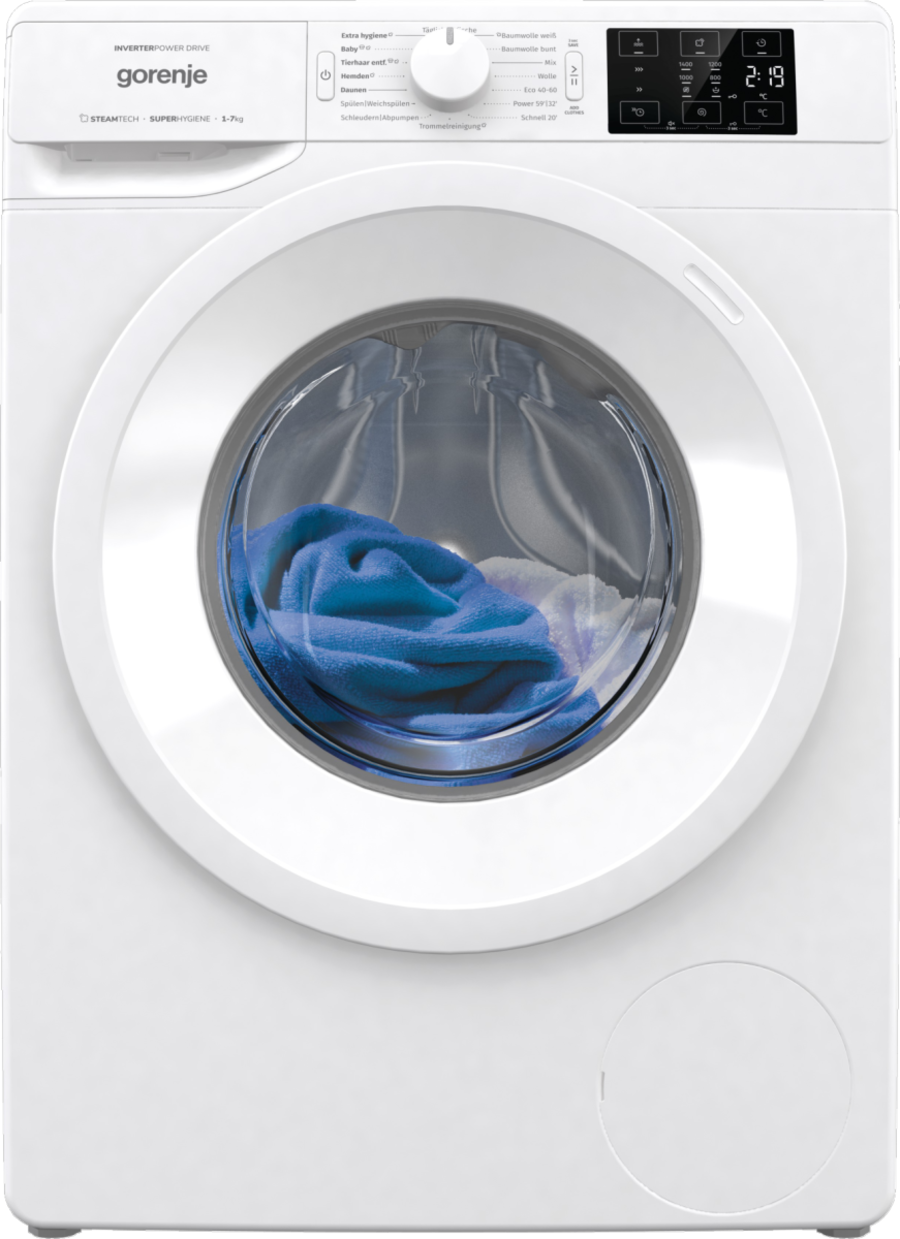 Gorenje WNEI74ADPS Waschmaschine Stand 60 cm weiß 7kg 