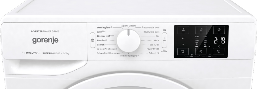Gorenje WNEI74ADPS Waschmaschine Stand 60 cm weiß 7kg 
