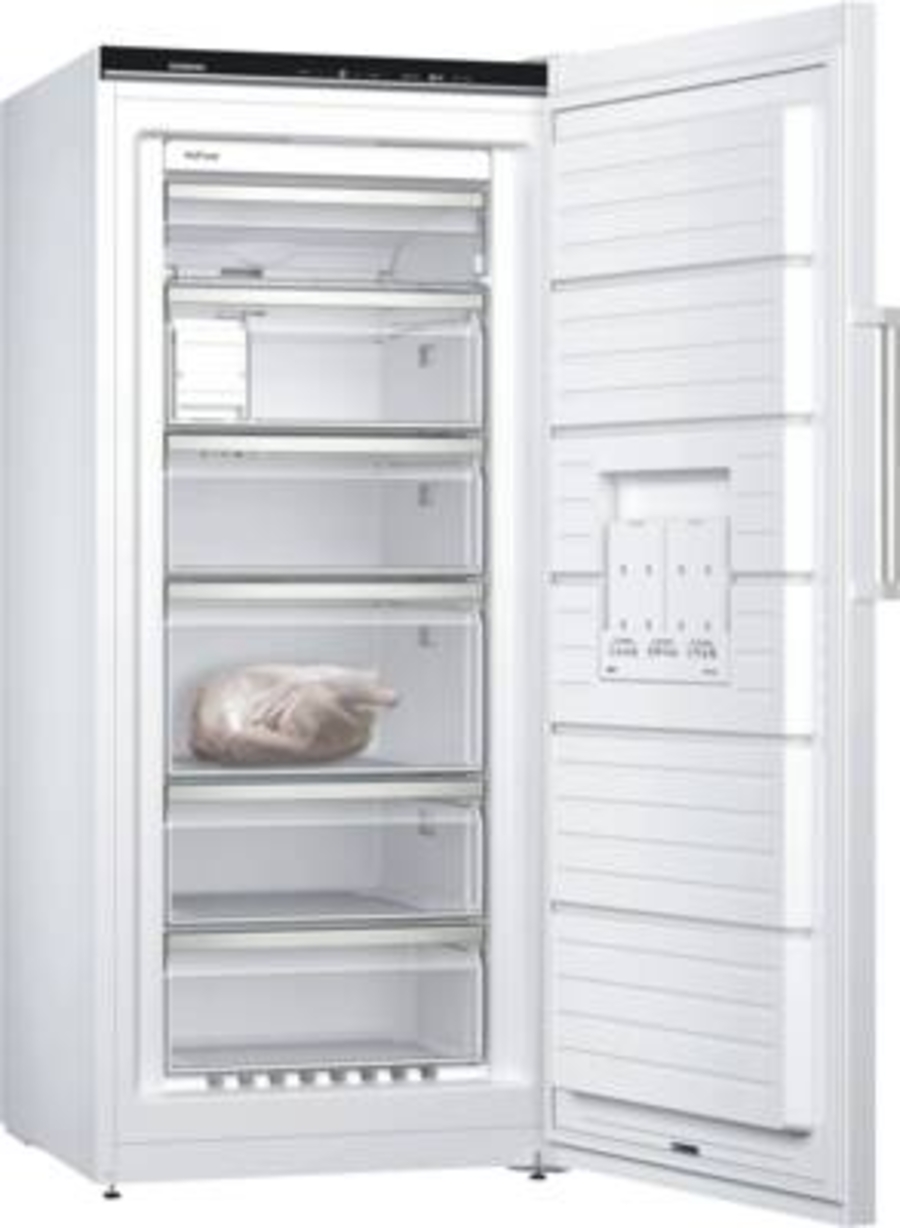 Siemens GS51NAWCV Gefrierschrank Stand Weiss NoFrost,HxBxT:1610x700x780mm 