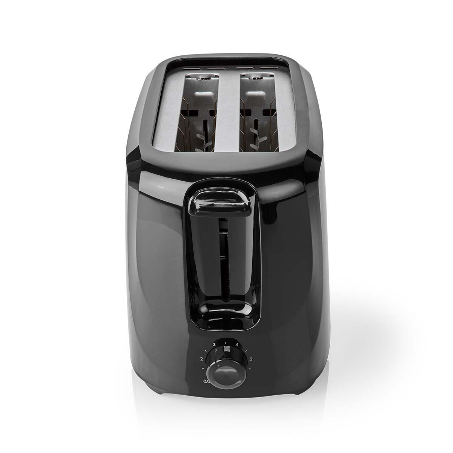 Nedis KABT150EBK Toaster 2 Steckplätze | Bräunungsstufen: 6 | Schwarz
