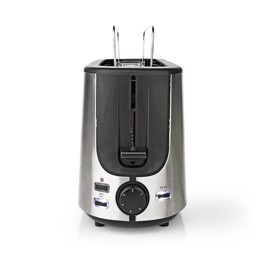 Nedis KABT310EAL Toaster Edelstahl Serie | 1 Steckplätz | Bräunungsstufen: 6 
