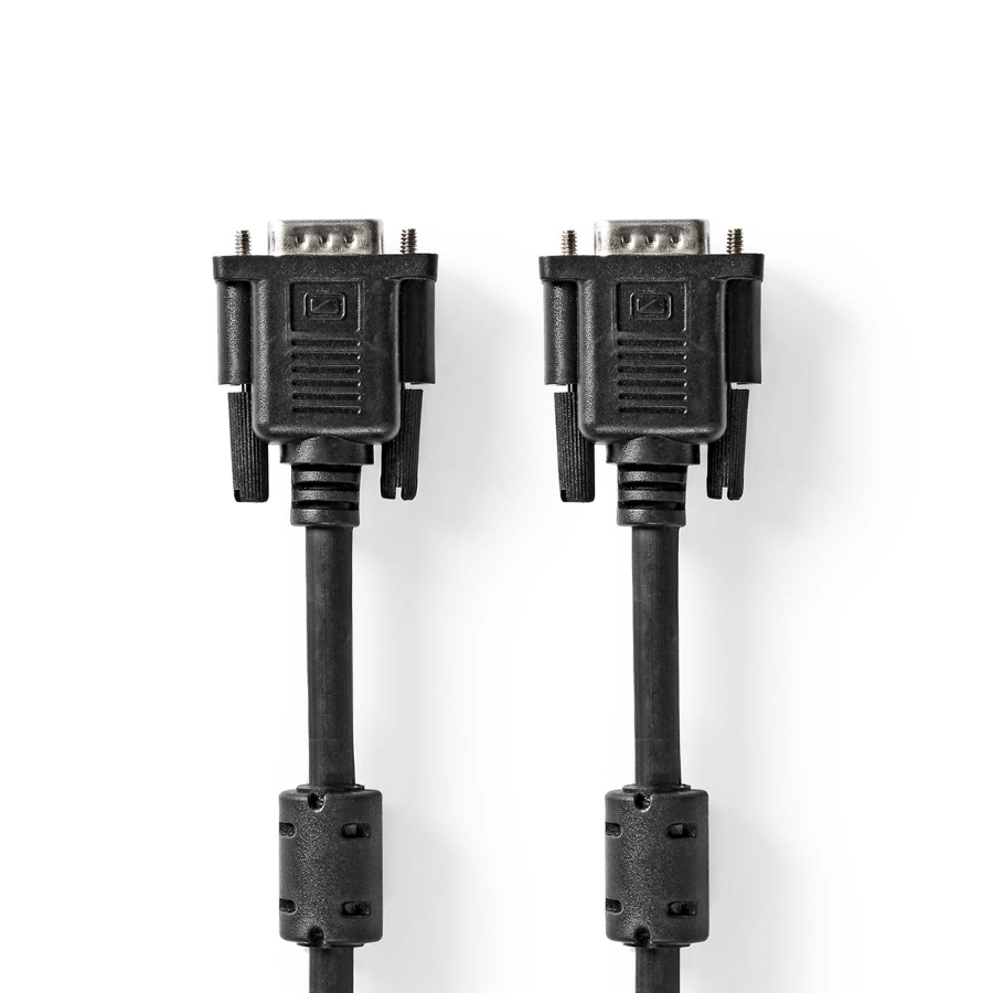 Nedis CCGB59000BK20 VGA-Kabel 2.00m VGA Stecker | VGA Stecker | Vernickelt 
