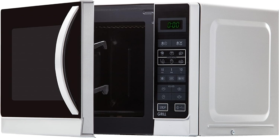 Sharp R642INW - Mikrowellenofen mit Grill 20 L / 800 W / 1000 W Quarzgrill / 8 