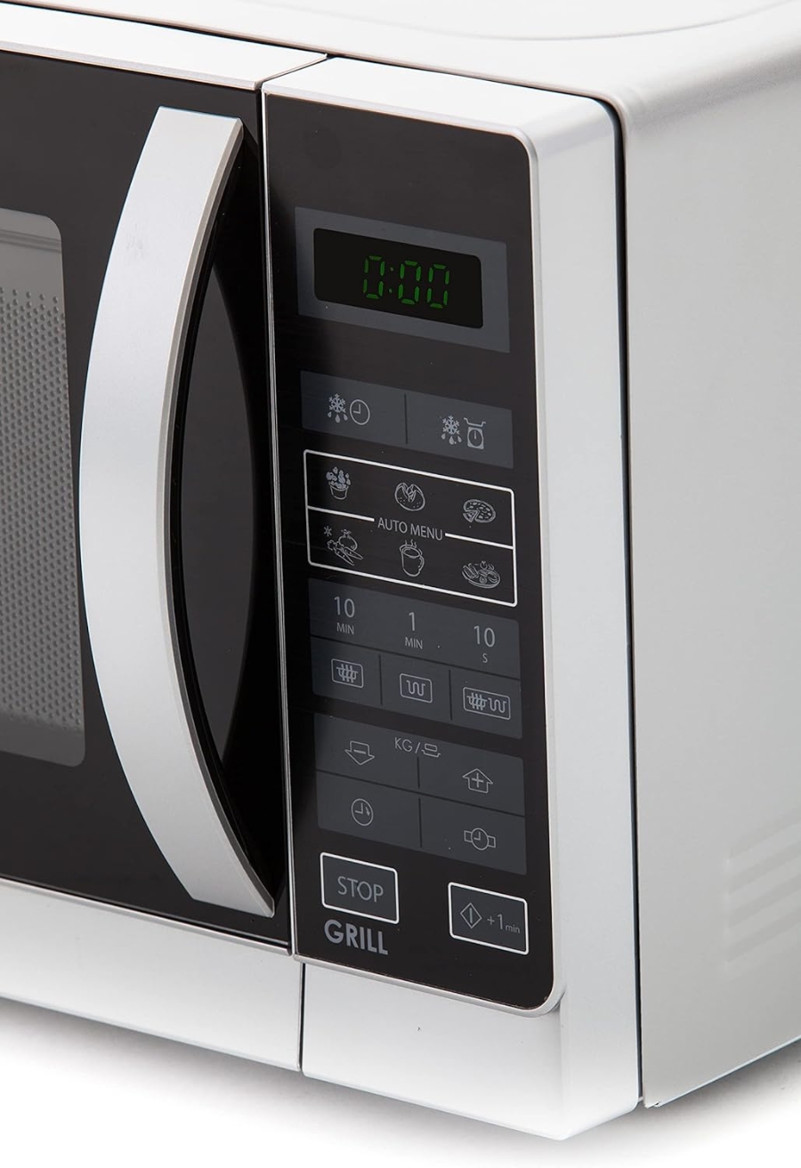Sharp R642INW - Mikrowellenofen mit Grill 20 L / 800 W / 1000 W Quarzgrill / 8 