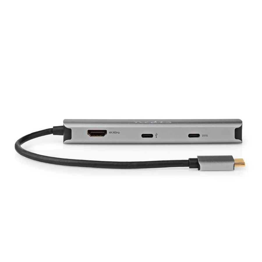 Nedis CCBW64230AT02 USB Multi-Port-Adapter USB 3.2 Gen 1 USB-C™ Stecker| HDMI™ Ausgang / RJ45 Buchse/ 2x USB-A Buchse