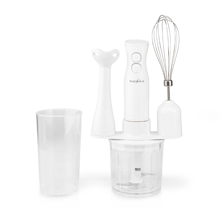 Nedis KAHB120CWT Stabmixer 400 W Weiss Geschindigkeitseinstellung: 2- Geschindigkeit