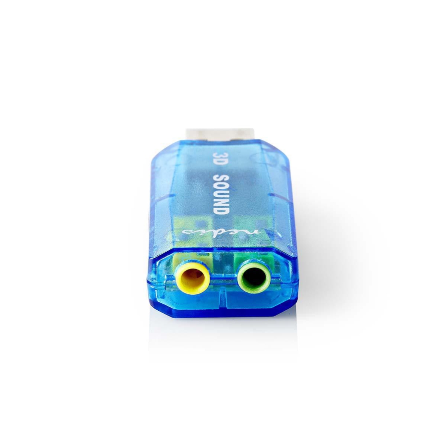 Nedis USCR10051BU Soundkarte 5.1 | USB 2.0 | Mikrofonanschluss: 1x Headset Verbindung: 3.5 mm Male