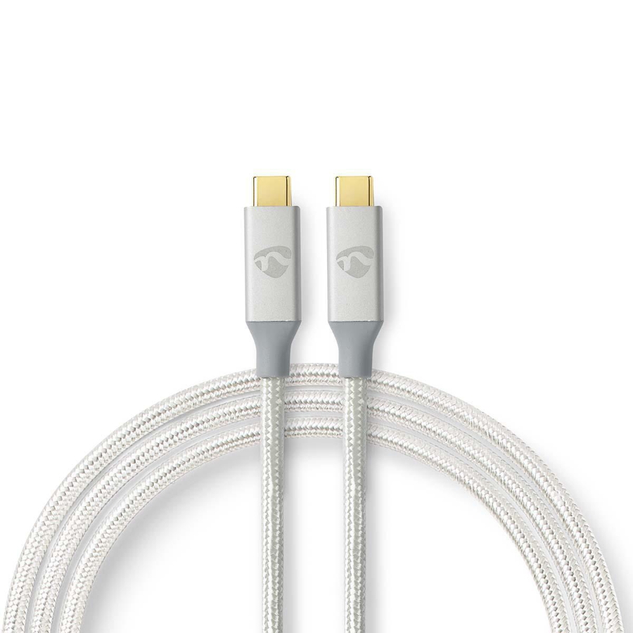 Nedis CCTB64020AL20 USB-Kabel USB 3.2 Gen 2x2 | USB-C™ Stecker | USB-C™ Stecker | 100 W