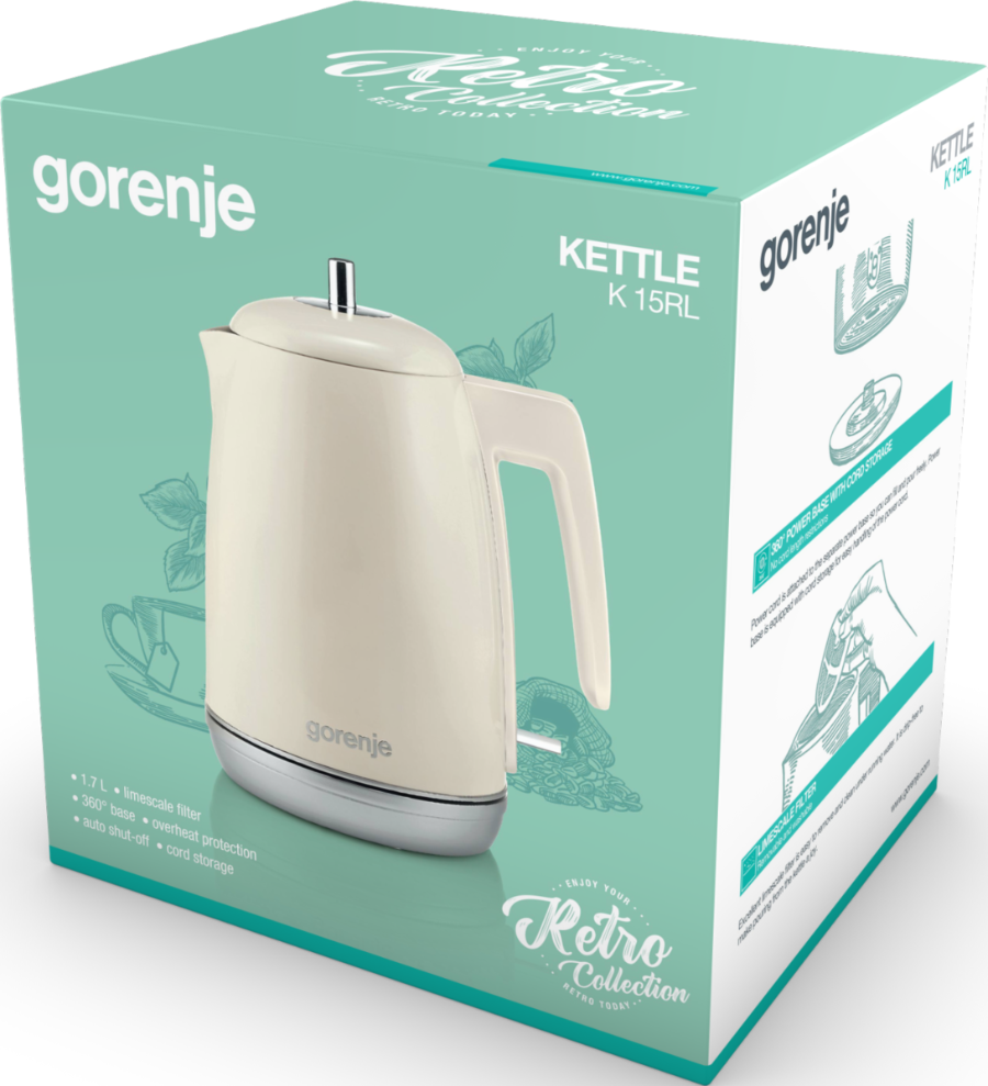 Gorenje K15RL Wasserkocher 1.7 l, 2200 W 