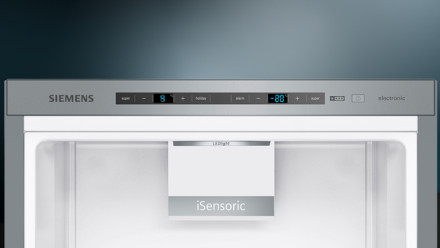 Siemens KG39E8IBA Q500 Stand Kühl- Gefrierkombination, 60cm, 343L antiFingerprint, lowFrost, bottleRack, Edelstahl