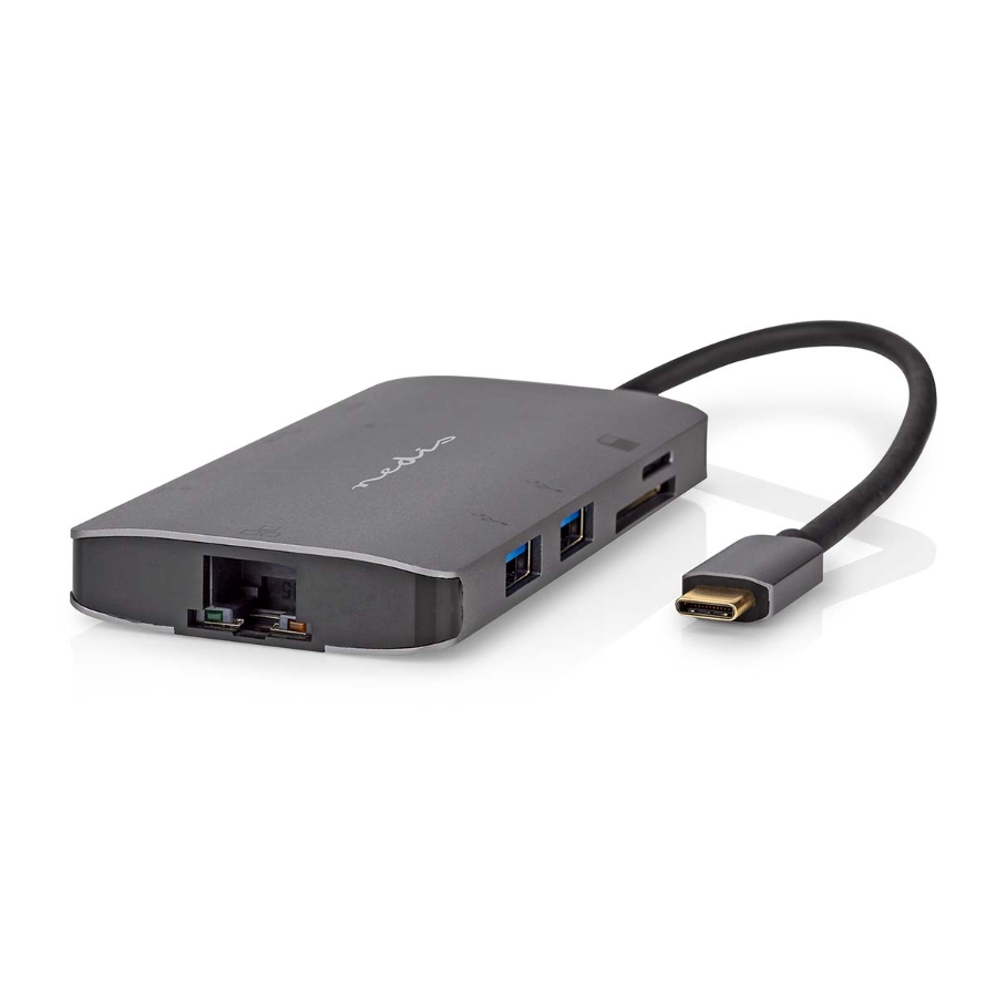 Nedis CCBW64240AT02 USB Multi-Port-Adapter USB 3.2 Gen 1 | USB-C™ Stecker | HDMI™ Ausgang / Micro SD 
