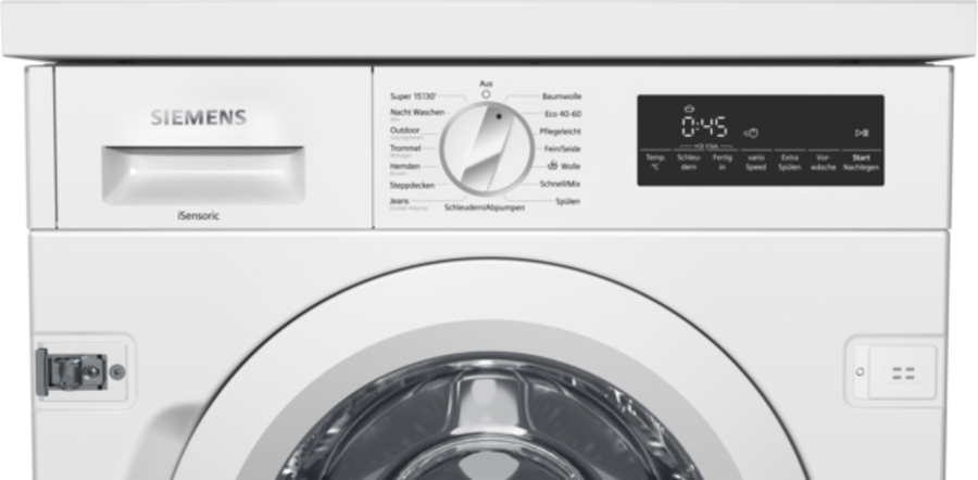 Siemens WI14W443 iQ700, Einbau-Waschmaschine, 8 kg, 1400 U/min 